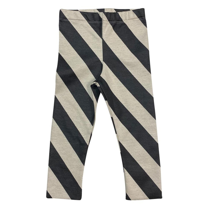 Black and White Striped Leggings