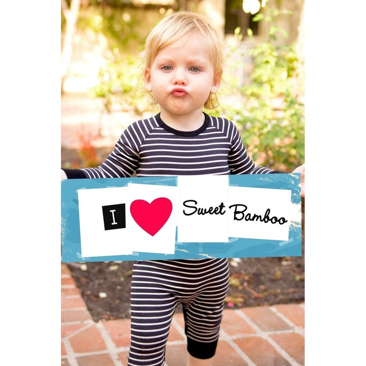 Black/White Striped Footie