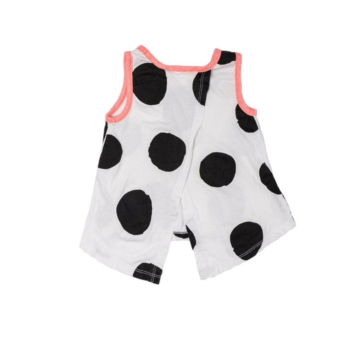 Black Polka Dot with Open Back