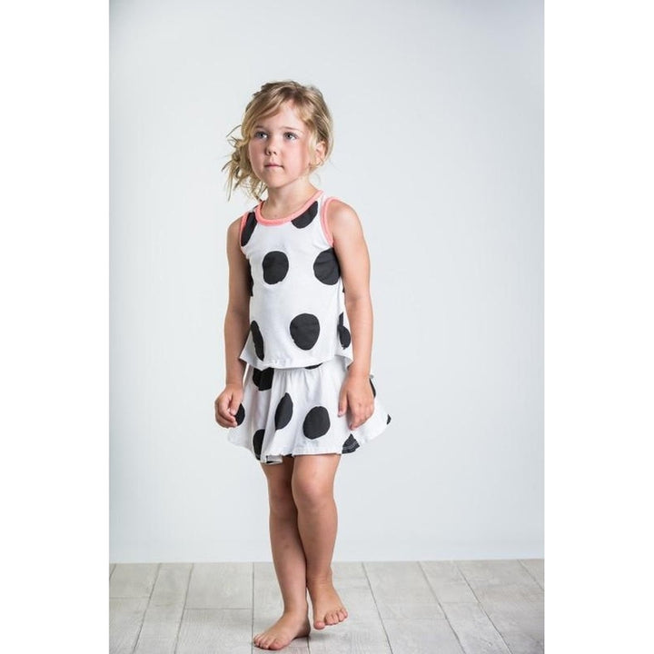 Black Polka Dot with Open Back