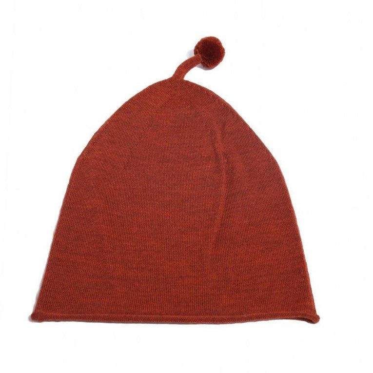 Pom Pom Saffron Beanie