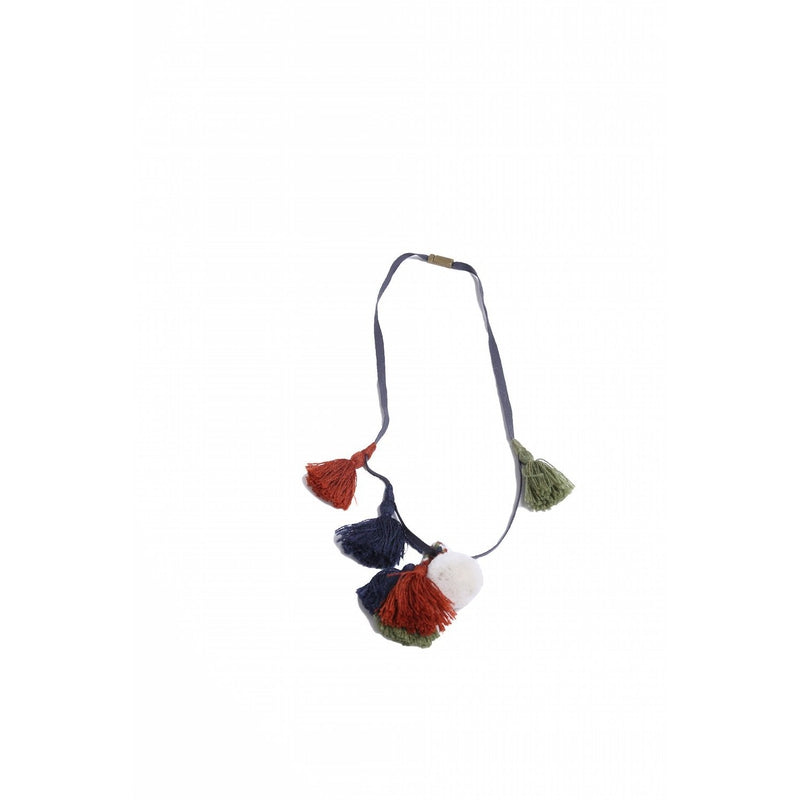 Pom Pom Tassel Necklace