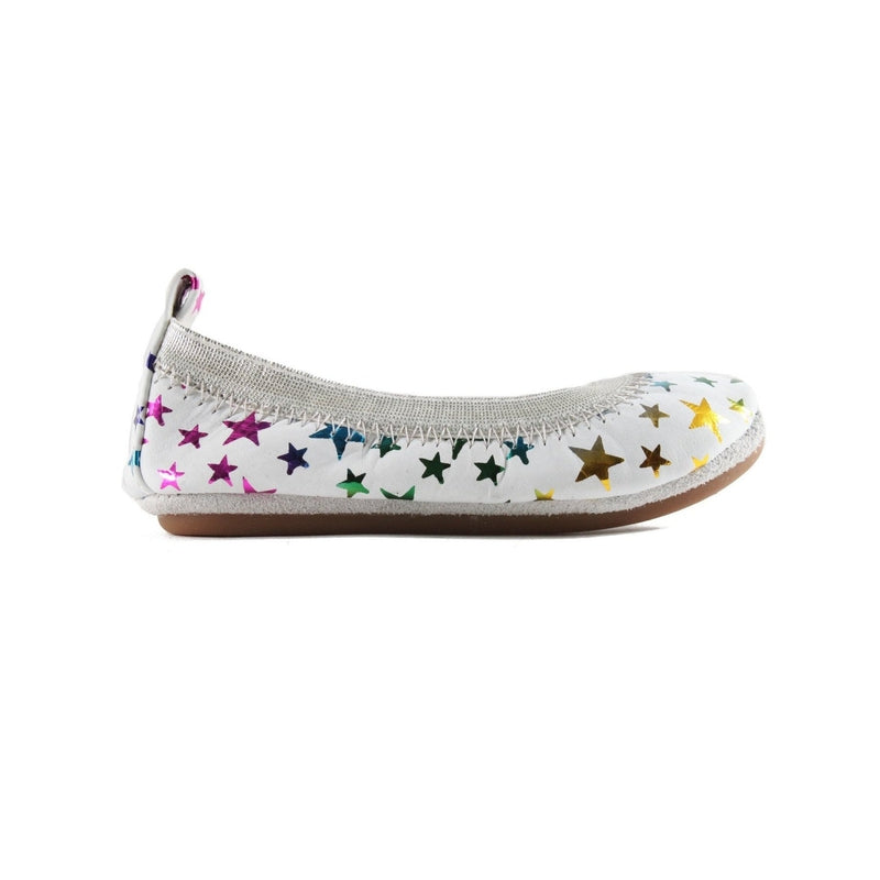 White Rainbow Metallic Shoes