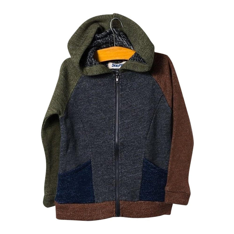 Khaki Color Block Hoodie