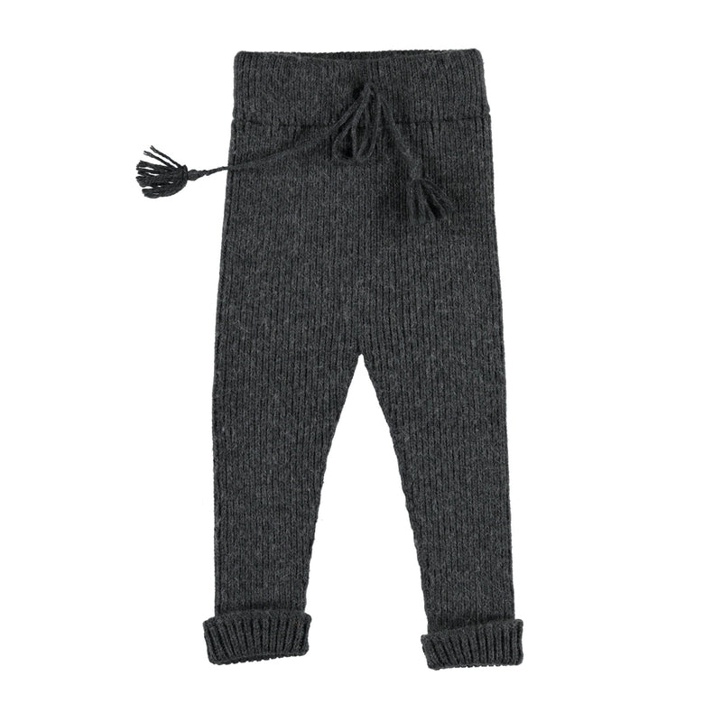 Anthracite Knitted Baby Leggings