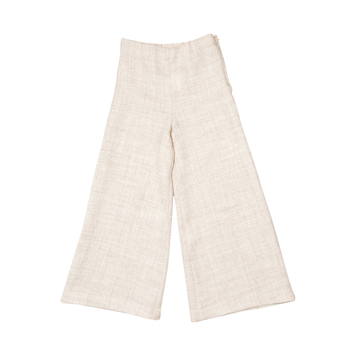 Wide Legged Natural Wool Pants