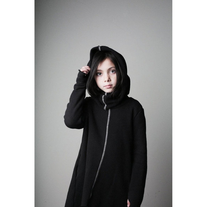 Vader Black Long Hooded Sweat Shirt