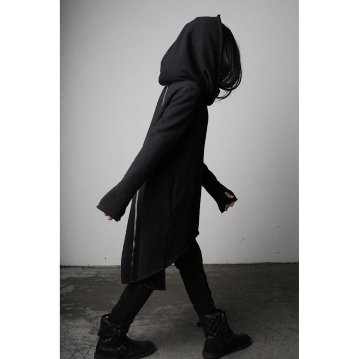 Vader Black Long Hooded Sweat Shirt
