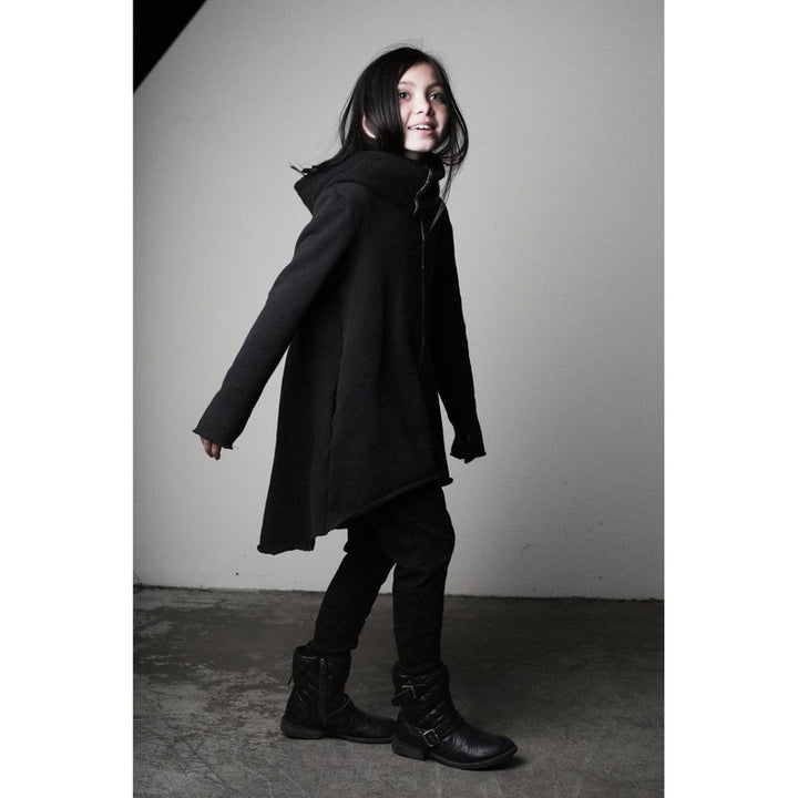 Vader Black Long Hooded Sweat Shirt