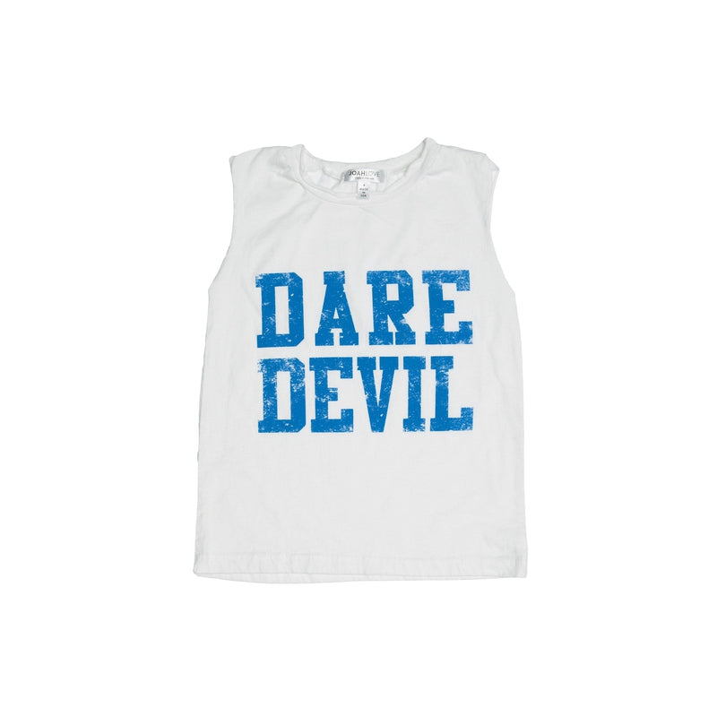 White Dare Devil Muscle Tee