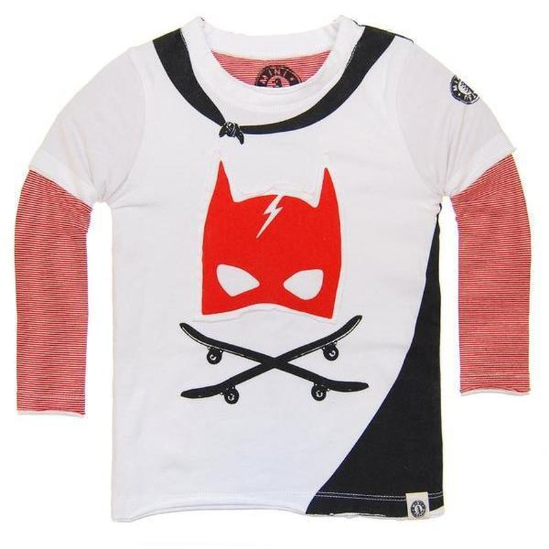 Super Hero Letterman Twofer Shirt