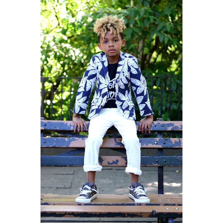 Navy Palms Sports Jacket