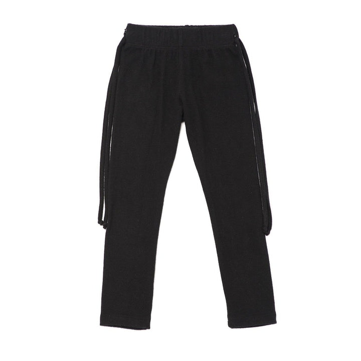 Knit Leggings With Side Strings