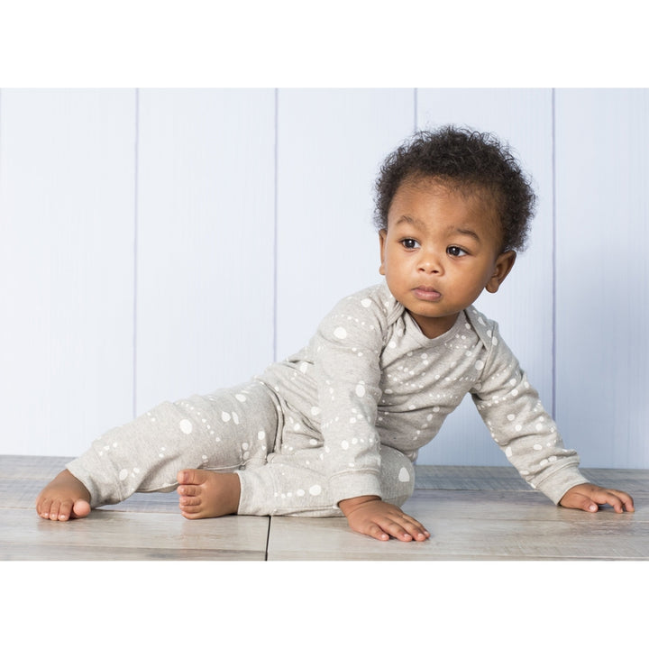 Grey Dot Print Romper