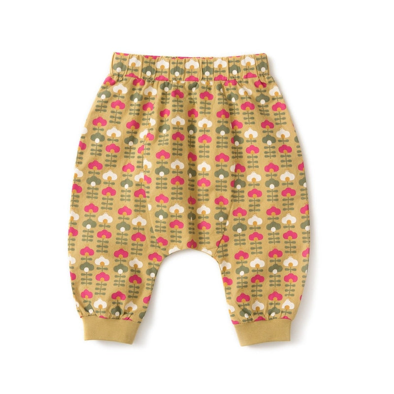Golden Green Flowers Jelly Bean Jogger