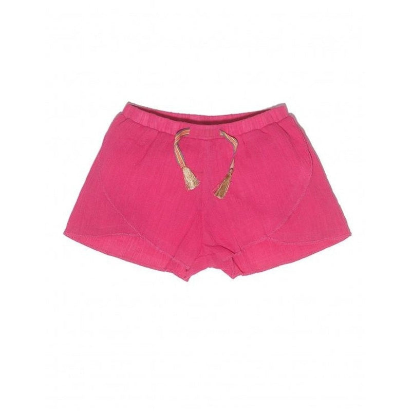 Solid Cotton Crinkle Shorts