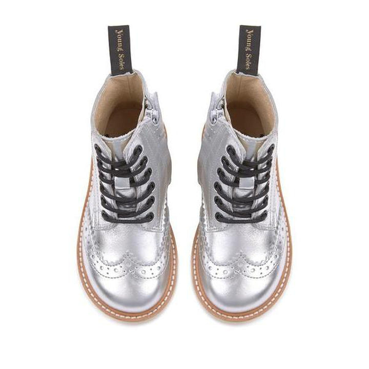 Sidney Leather Silver Boot