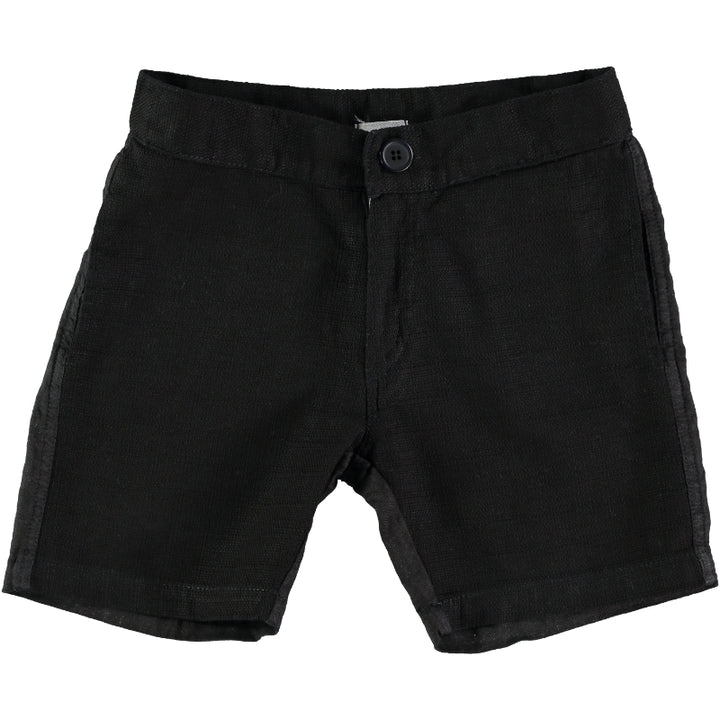 Rustic Black Woven Short Suit