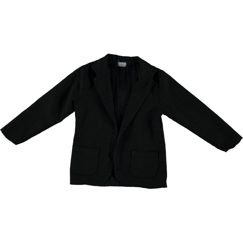 Rustic Black Woven Short Suit