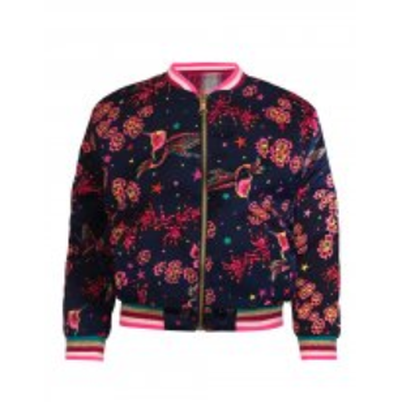 Black Iris Gemma Reversible Bomber Jacket
