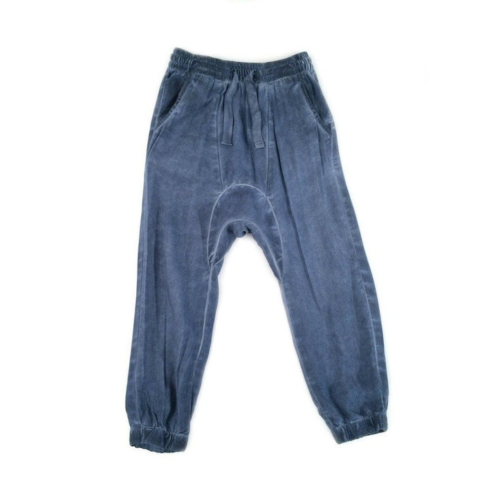 Distressed Denim Harem Pant