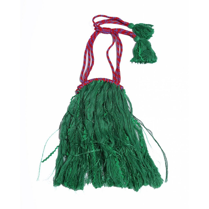 Zsofia Mommy Fringe Bib Emerald