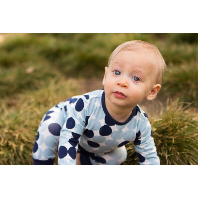 Blue Scatter Dot Footie
