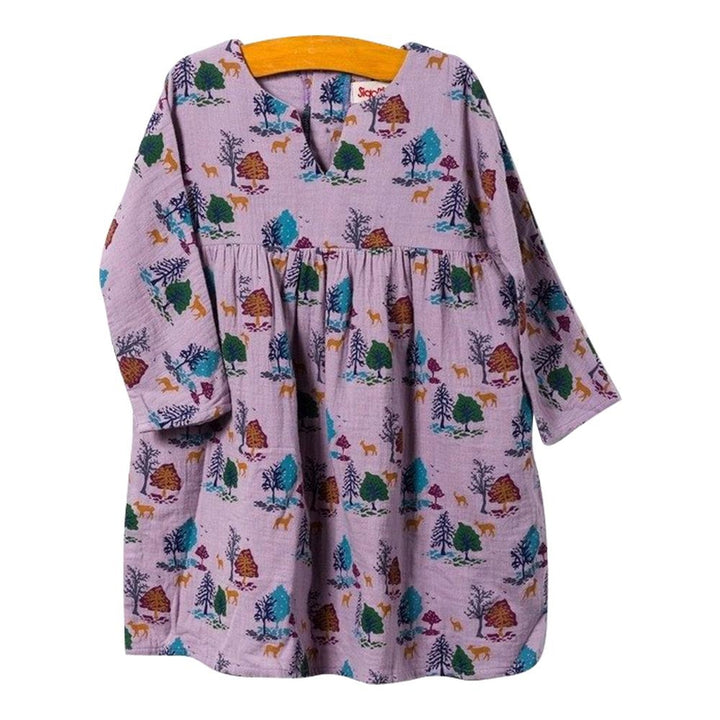 Zoe Mauve Forest Dress