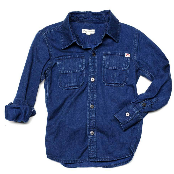 Medium Wash Denim Navy Mason Top