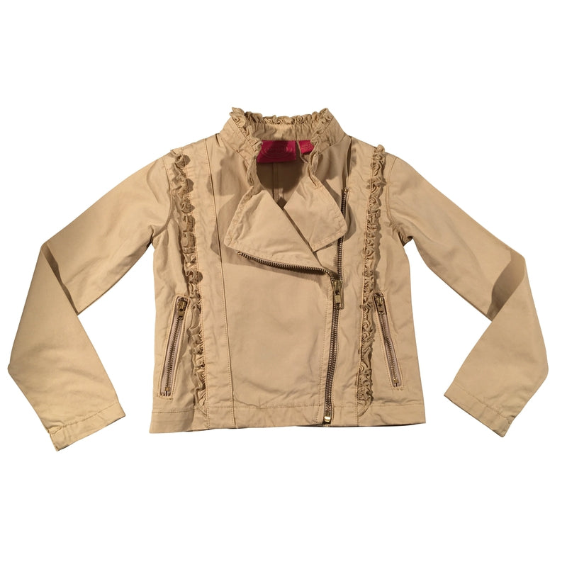 Asymmetric Zip Jacket with Ruched Details