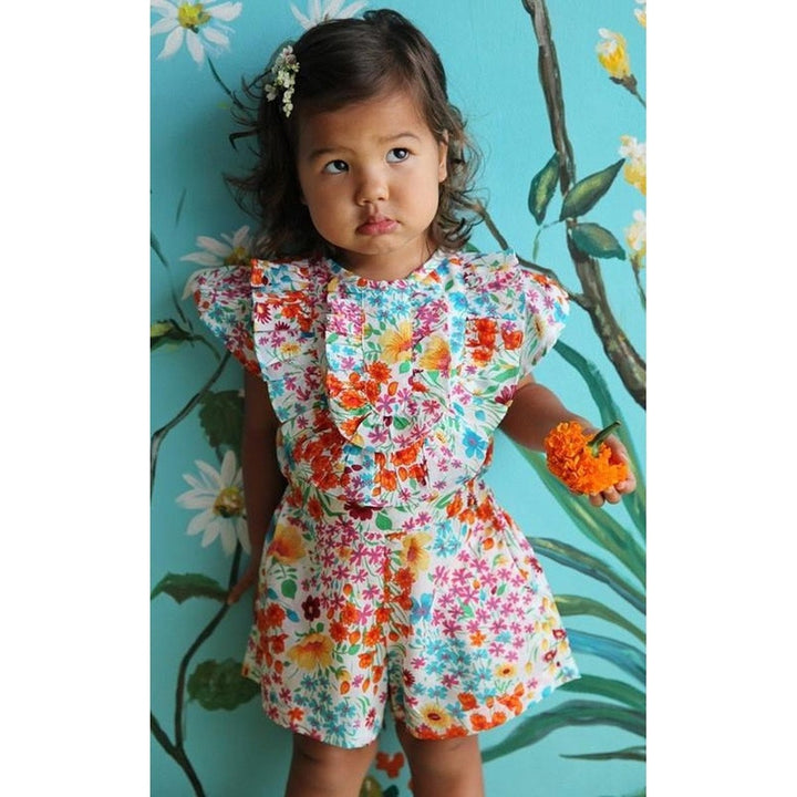 Paris Gypsy Cream Peony Sunsuit