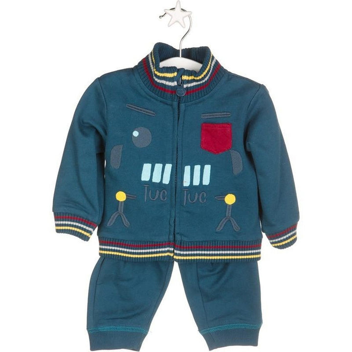 Suede Plush Navy Suit