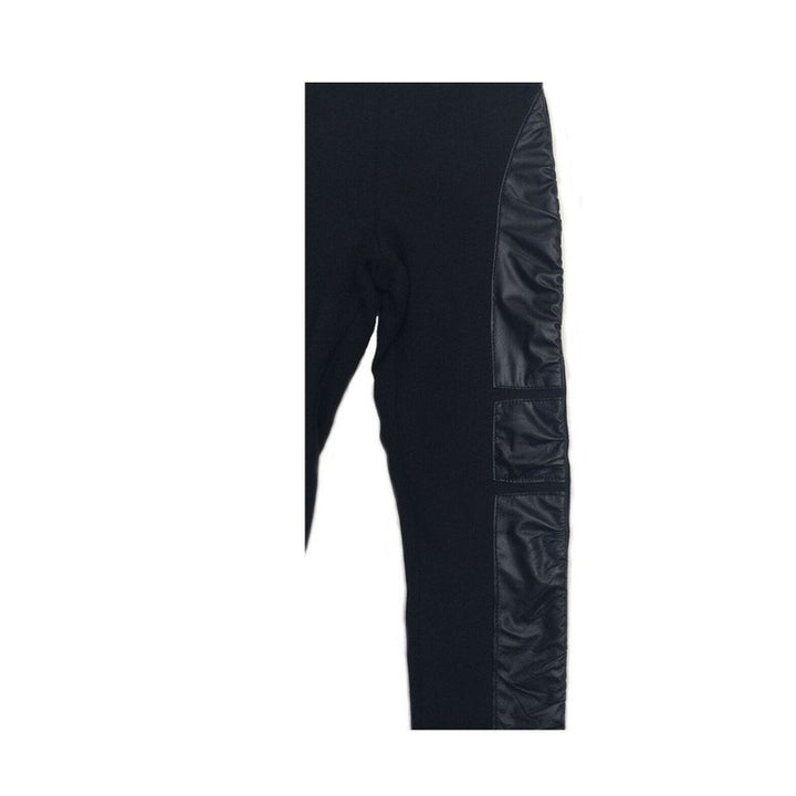 Black Vegan Leather Legging