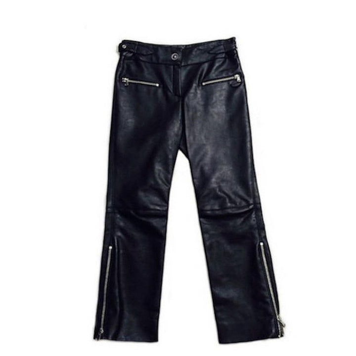 Black Vegan Leather Pants