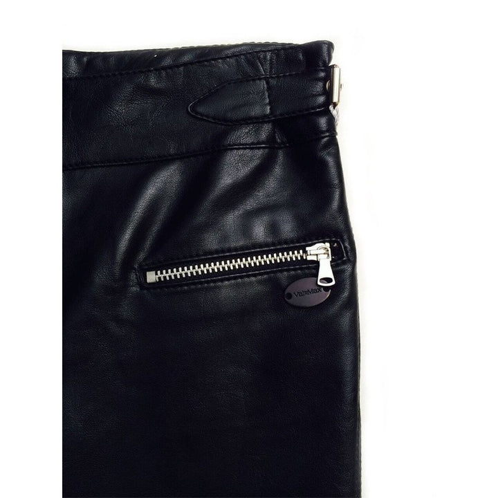 Black Vegan Leather Pants