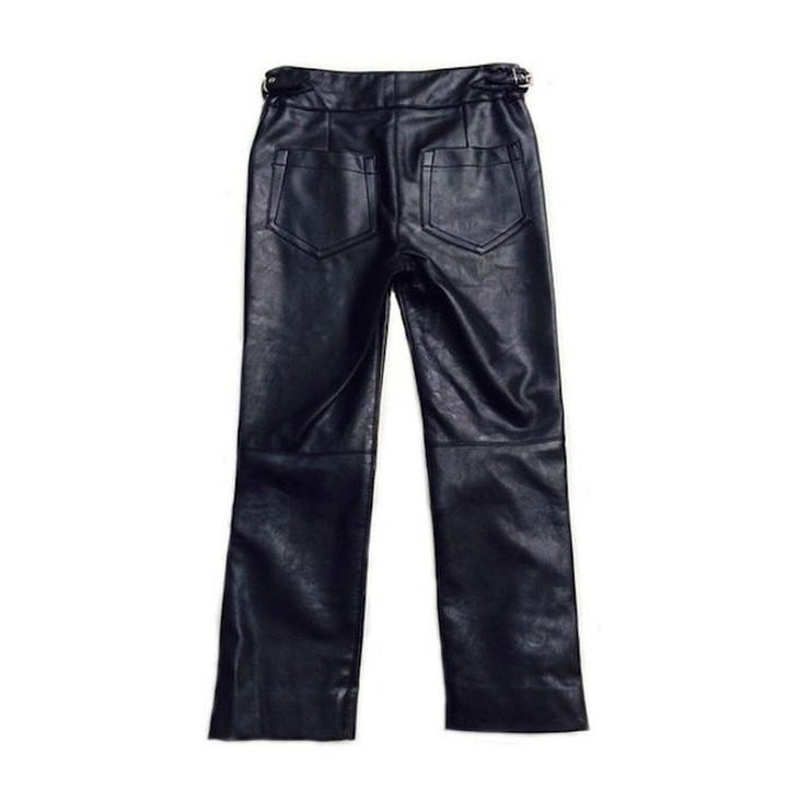 Black Vegan Leather Pants