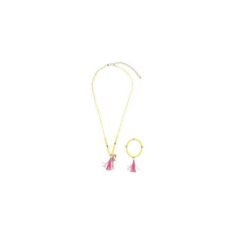 Citron Yellow Evia Jewellery Set
