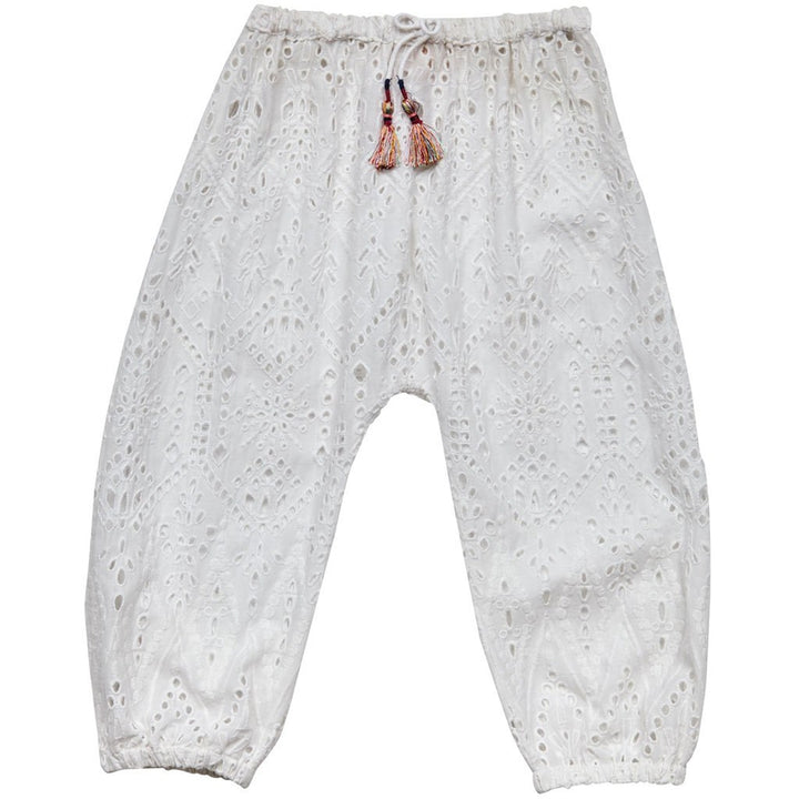 White Eyelet Pants
