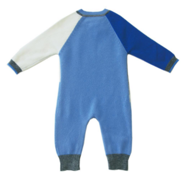 Jasper Blue Combo Cashmere Color Block Coverall