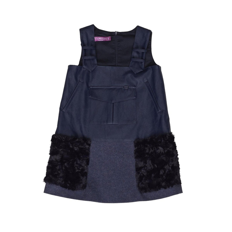 Fur Paneled Overalls
