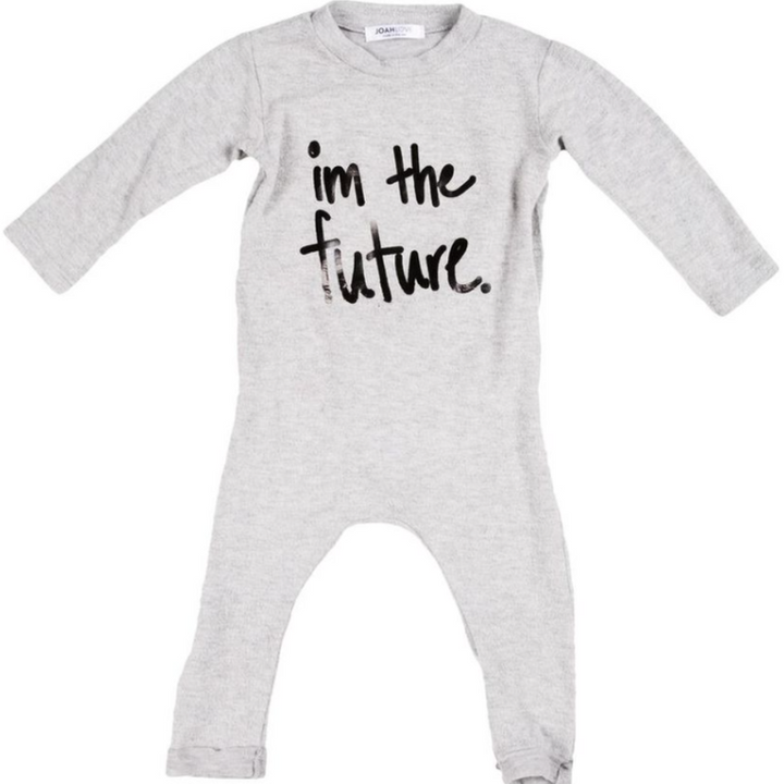 Heather Grey Casper Future Onesie