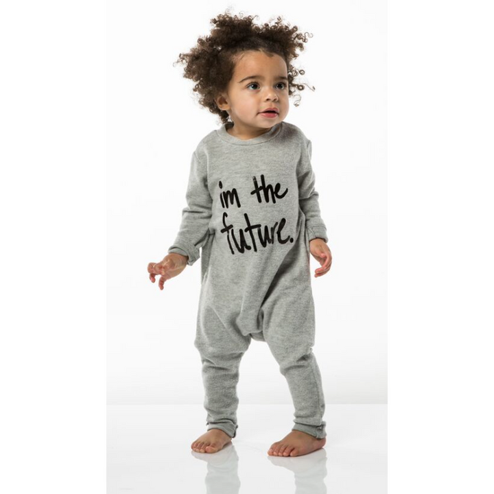 Heather Grey Casper Future Onesie