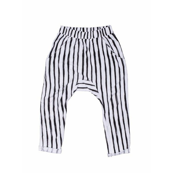 Black Vertical Stripped Pant