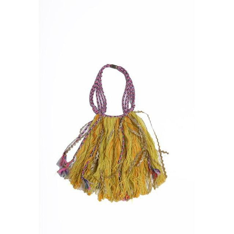Zsofia Fringe Bib Necklace Marigold