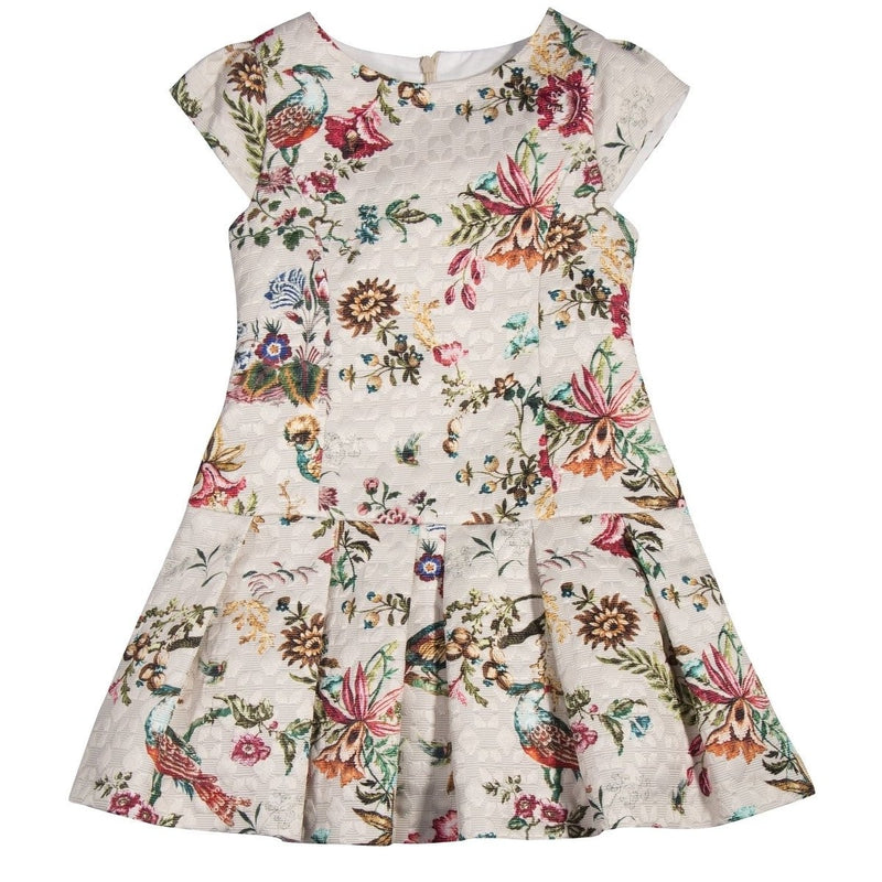 Beige Flowers Dress