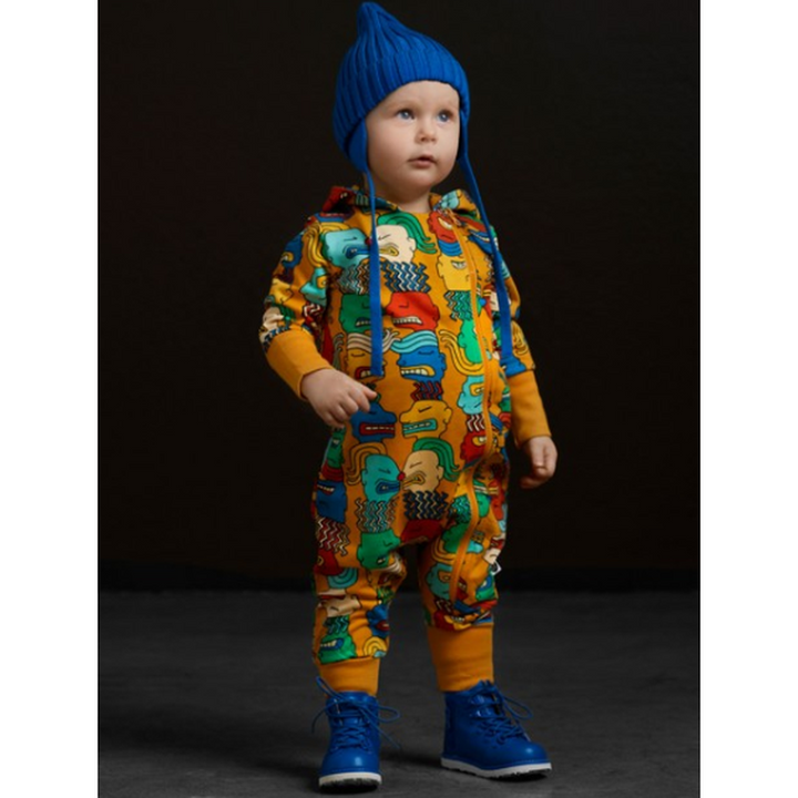 Faces Hooded Jumpsuit