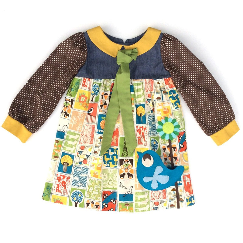 Patchwork Polka Party Dress