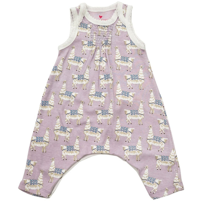 Reese Lavender Llama Romper