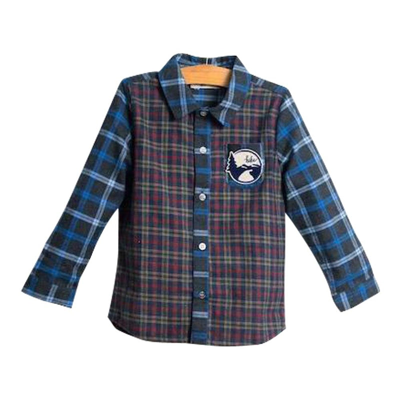 Multi Plaid Button Down Shirt
