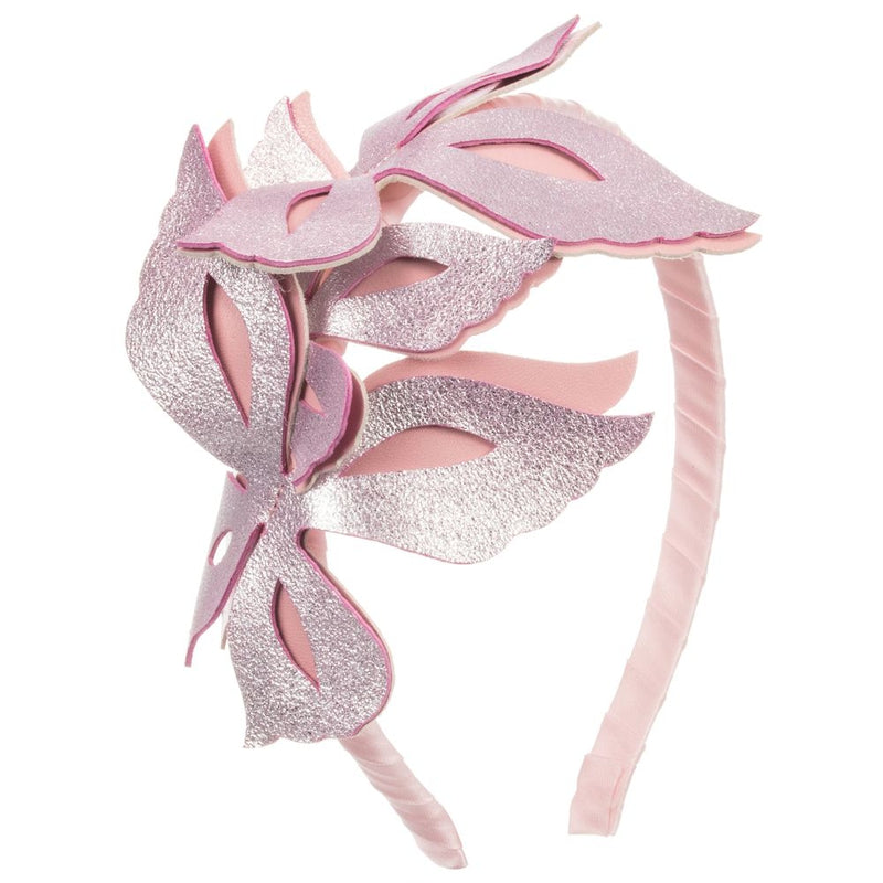 Pink Butterfly Headband